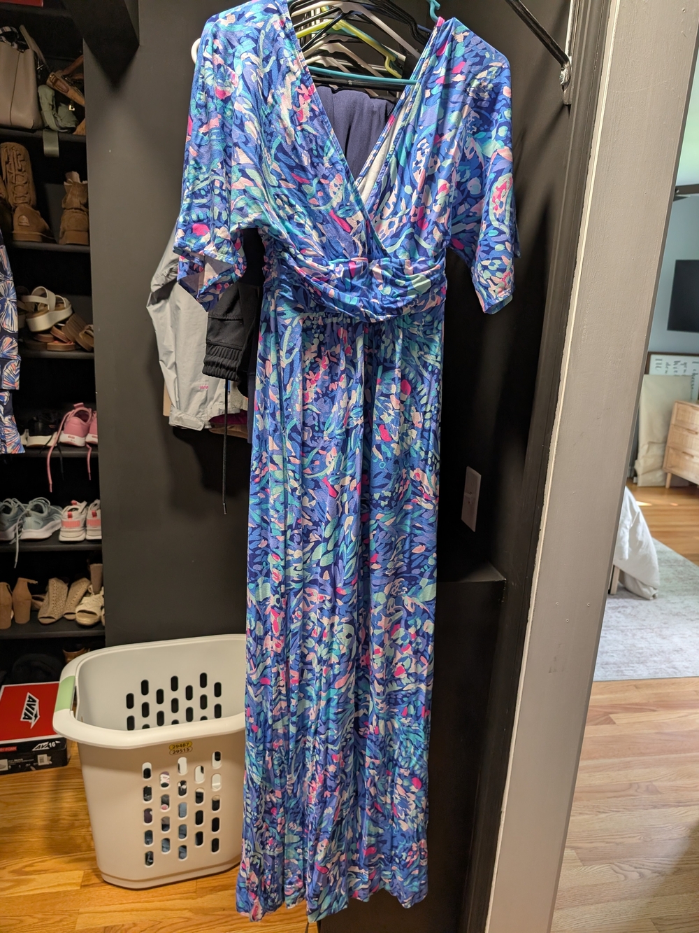 Lilly Pulitzer Parigi maxi dress,Royal Purple Party size small